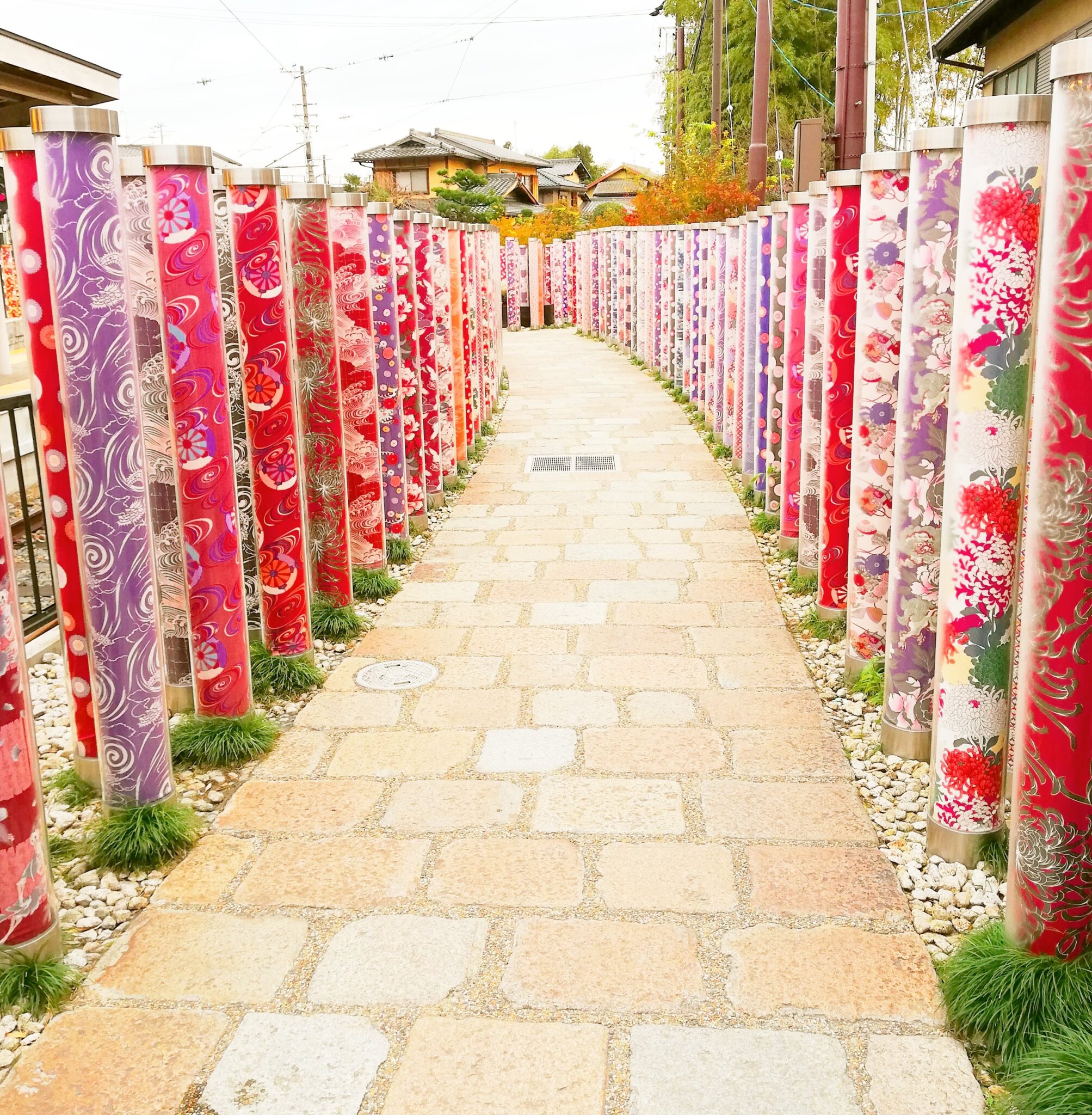 嵐山駅・キモノフォレストで出会う、京友禅の彩り - えんゆい京都~ふわり京都日和~