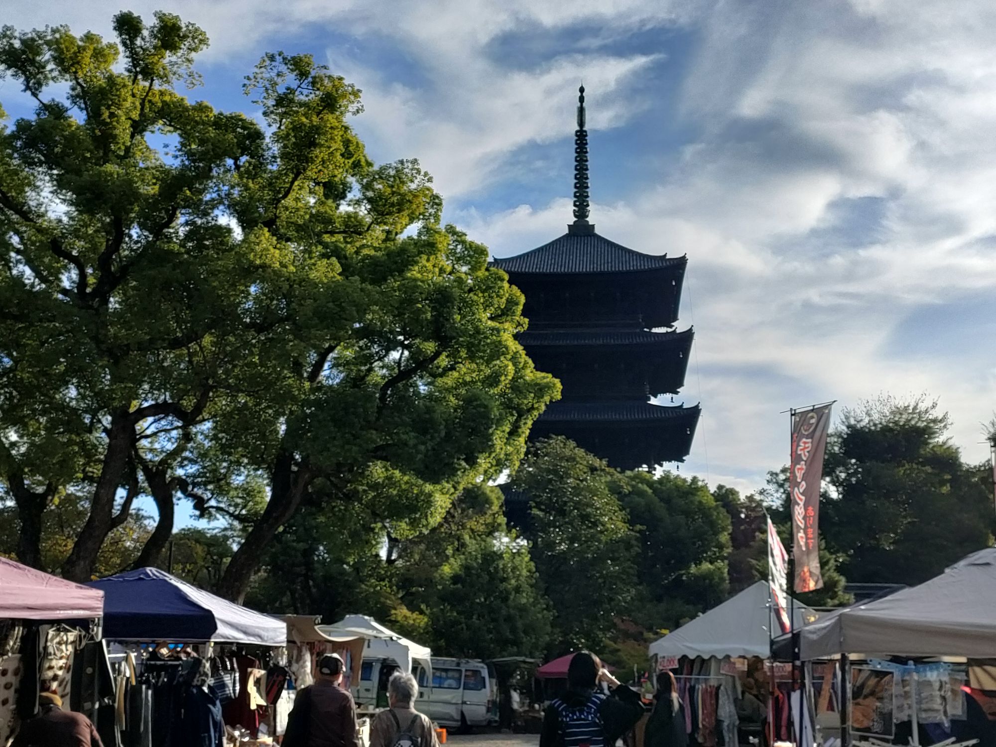 【弘法さんの日にお参り】東寺で出会うご縁と骨董のひととき